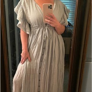 NWT VICI maxi dress light grayish blue